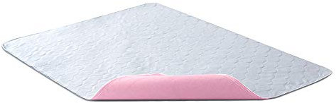 Bedecor Empapadores Cama Adultos Lavables 86 x 132cm (Rosado),Impermeable Reutilizables Empapadores Bebe Super Absorbente 4 Capas de protección