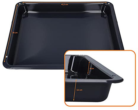 DL-pro Padella per grasso 42,5 x 36 x 4,3 cm, per AEG Electrolux Juno 387028820/0 3870288200 387028820