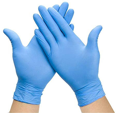 Ruiyang 100 x Blue Disposable Nitrile Examination Gloves Multipurpose,Mechanical, Industrial, Hair & Beauty, Janitorial, Multipurpose-Powder Free (Blue, XL)