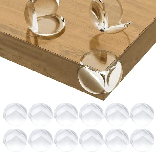 12 PCS Baby Table Corner Protectors, Corner Protectors for Children's Safety for Office, Crib, Fireplace, Table, Molle Corners & Edges