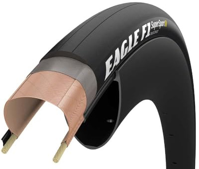 Goodyear Unisex-Adult Schwarz, Eagle F1 Supersport R TLC Falt-Rennradreifen (700 x 25 C), Version, Größe: 25-622