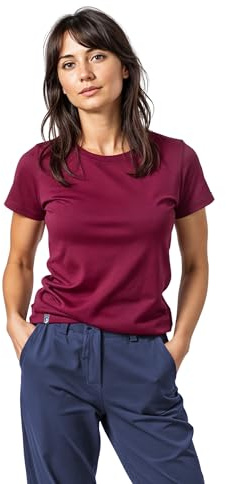 ALPIN LOACKER Merino Shirt Damen kurzarm und Poloshirt I atmungsaktives Funktionsshirt schnelltrocknend für Sport und Wandern I Merinowolle Tshirt und Thermooberteil