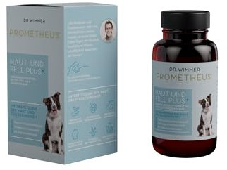 PROMETHEUS by Dr. Wimmer Haut UND Fell Plus - Mit Zink, Biotin und Omega-3 für glänzendes Fell - Unterstützung für die Hautgesundheit deines Hundes
