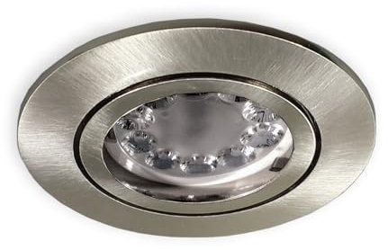 LED Einbaustrahler Spots CCT GU10 dimmbar 68mm Lochbohrung alu gebürstet 5,5W 230V 3 Stück 2.4G LED unterstützt ZigBee und ist kompatibel mit Amazon Alexa und Philips Hue