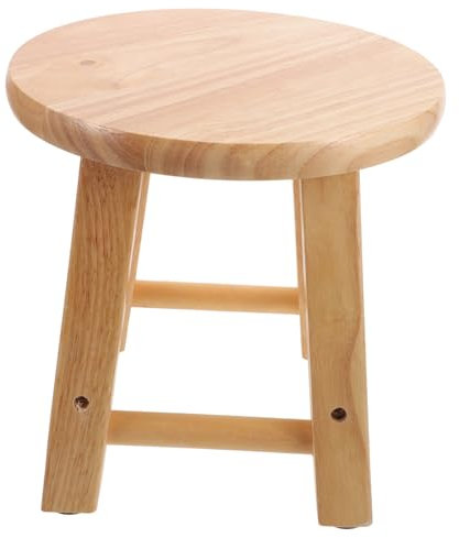 Milisten Bank aus massivem Holz kinderhocker Kinder hocker Tritthocker für das Tritthocker Küchenhelfer Tritthocker Holz niedriger Hocker Haushalt Kleiner Hocker Schemel