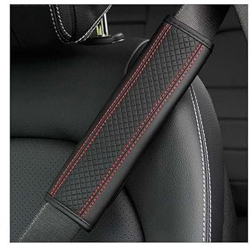 EVIMO Auto Sicherheitsgurtpolster, für Cupra Ateca/Born/Formentor/Leon/TCR/E-TCR Auto Gurtschutz Anschnallgurt Polster, Weich und Bequem Sicherheitsgurt Zubehör,C