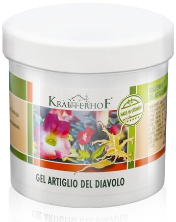 Gel per massaggi rinfrescante con estratto di artiglio del diavolo - Formula per il sollievo immediato dal dolore muscolare - Krauterhof Balsamo del cavallo 250 ML