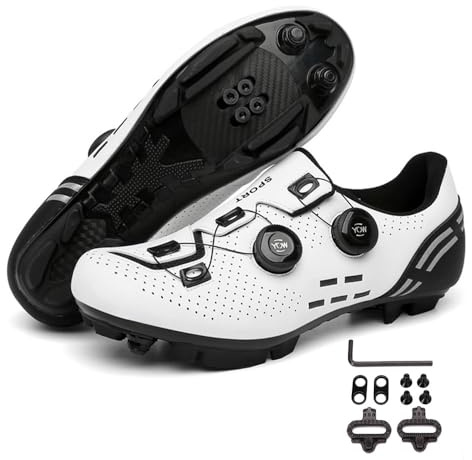 Meiju Mateju Moutntain Fahrradschuhe Herren Damen MTB Schuhe SPD Mountainbike Schuhe Unisex Atmungsaktive MTB Schuhe Radschuhe