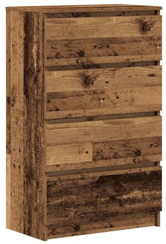 vidaXL Sideboard Altholz-Optik 60x35x98,5 cm Holzwerkstoff