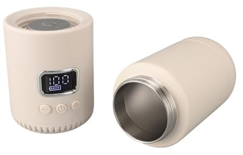 Hervidor Eléctrico Portátil Inalámbrico con Batería de 18,000 MAh, Caldera de Agua Caliente para Viajes de Calentamiento Rápido de 400 Ml a 55 ℃, Material de Grado Alimenticio,