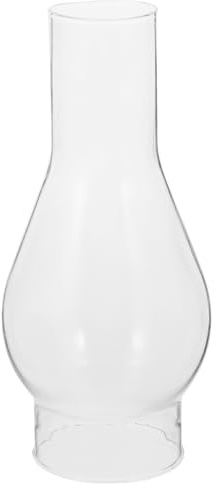 BAZEITFLOW Öl Lampe Glaskamin Ersatzglas Vintage Petroleumlampe Lampenschirm für Öllampen Installieren und Praktisch