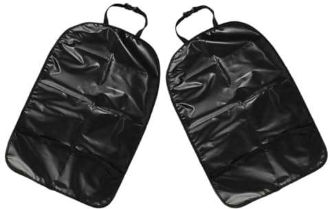 ANDRESLAD Protezione per Sedile Auto 2 Pezzi Tappetino Antiurto per Schienale Auto Coprisedile Resistente per Seggiolino Posteriore Facile da Installare Protezione Completa per