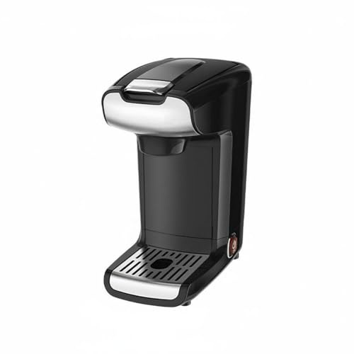 Amagogo Elektrische Kaffeemaschine Kaffeeautomat Kapselmaschine Filterkaffeemaschine mit 2-in-1 System für Kaffee aus Pulver Oder Kapseln 750W Heizung 300ml