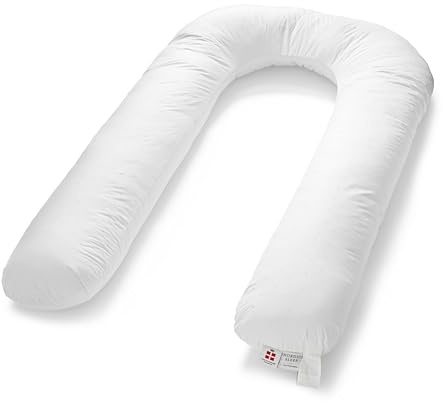 FOSSFLAKES Almohada en U de Embarazo y Lactancia, para Dormir de Lado