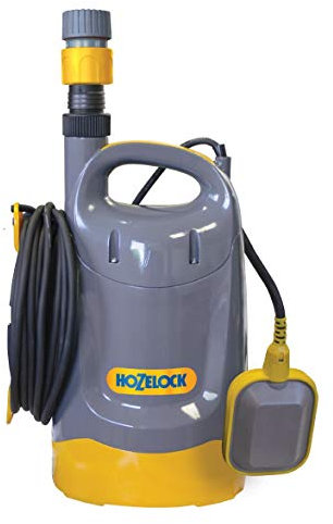 HOZELOCK - Submersible Flood Pumps Flowmax 7500 : For Clear or Dirty Water, Fully Equipped (Compatible Ø 15/19/25/32mm Hoses), Max Immersion Depth of 7m, Pumps up to 7500 LPH: Ready to Use [76020000]