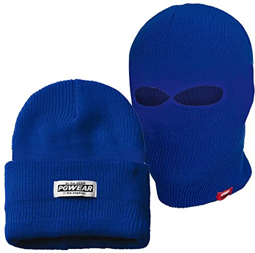 PGWEAR Mütze und Sturmhaube Troublemaker 2 in 1 blau