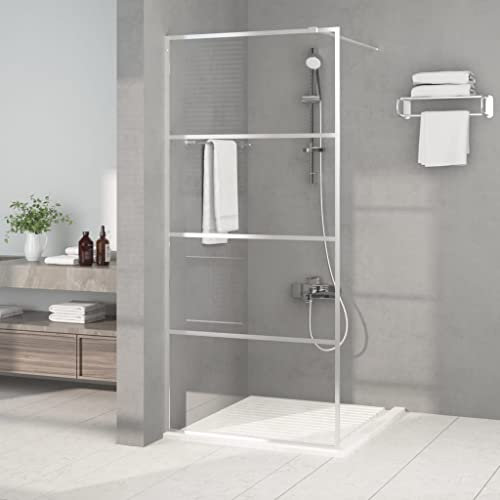Pared de ducha a ras de suelo plata 90x195 cm vidrio transparente ESG, fontanería, accesorios de fontanería y piezas, piezas de ducha