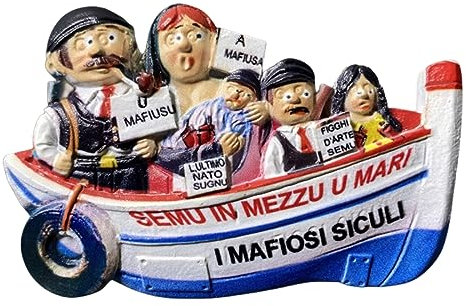 Sizilianischer Mafiosi Sizilien Italien Kühlschrankmagnet Reise Souvenir 3D Kühlschrank Dekoration Magnet Aufkleber Handwerk Kollektion
