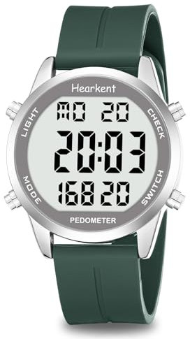 Reloj podómetro para caminar para personas mayores, sin Bluetooth, no requiere aplicación, con contador de pasos y calorías LCD, números grandes