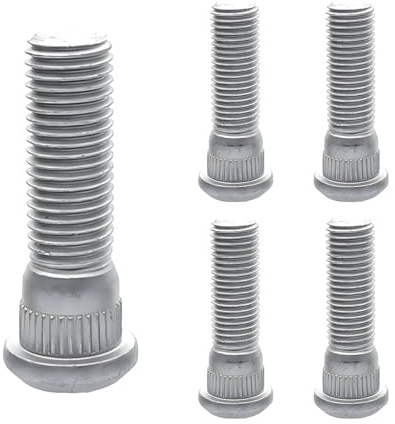 BELOMI 5 Stück Auto-Radbolzen, M12 x 1,5 48 mm lang, verlängerte Fahrzeugrad-Stahlschrauben, OEM#610-266 90942-02049 Radbolzen, Autozubehör passend für OEM#610-266 90942-02049 GS430 LS400 RX330