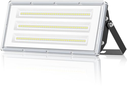 ANNIFUNLY LED Strahler Außen 100W, Hell 10000LM LED Fluter Kaltweiß 6500K LED Außenstrahler, IP67 Wasserdicht Aussenstrahler Flutlicht Aussenlampe für Gärten, Garage, Hinterhof, Fahrerstraße