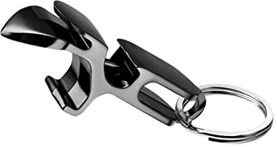 Metal Shotgun Bottle Opener - 4 in 1 Shotgun Tool, Beer Tab Opener, Bottle Opener, Extremely Durable, Drinking Games (2 Pack - Silver & Black)
