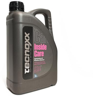 Tecnoxx – Inside Care Nettoyant Universel Multifonction pour l’intérieur de la Voiture Tapisseries Textiles Plastiques Peau Emballage Professionnel 5 litres