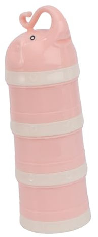 Abaodam Behälter für Milchpulver Milchpulverbehälter für Babys Formelspender stapelbar Snackbecher für Babys Babypuder snackdose kinder milchpulver spender Milchpulverspender Rosa