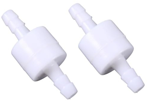 VOBOR Kraftstoff Rückschlagventil 6mm, 2 Stück Kunststoff Inline Einweg Rückschlagventil, für Wasser Brennstoff Gas Flüssigkeit Luft, Verhindern Rückfluss von Flüssigkeit und Luft