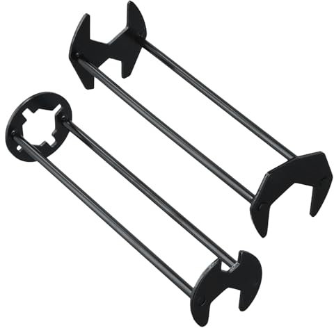 Generisch 2 Stück Beckenschlüssel Multifunktionaler Wasserhahn Schlüssel Schraubenschlüssel Set 7 Größen Spülenschlüssel Zange & Klempner Werkzeuge Universal Sink Klempner Zange für Küche Bad