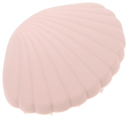 Spazzola Shampoo Chioma Massaggiante in Silicone Rosa a Forma di Conchiglia | Uso Domestico Quotidiano, Setole Fini per Pulizia del Cuoio Capelluto, Rilievo del Prurito
