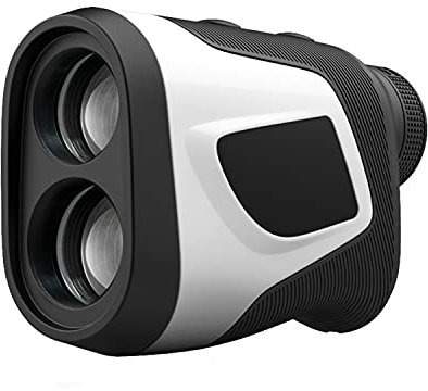 PENGSHAO Telemetro da Golf, Telemetro Laser Ricaricabile 6X con Regolazione della Pendenza, Blocco della Bandiera, Pendenza, dispositivi telemetro da Golf, Distanza/Angolo/altitudine,Bianca,500m