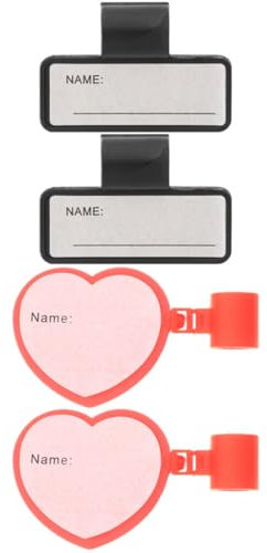 TEMPNAP 4stücke Stethoskop Namensschild Wiederverwendbare Id-tags Für Stethoskope Kreative Form Beidseitig Beschreibbar Platzsparend Zur Identifikation Für Mediziner