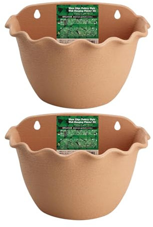 Gungtj Wall Planter Set, Rain Pipe Garden Pot, Decorative Wall-Mounted Plant Pots, Stylish Indoor/Outdoor Decoration 12.01x8.66x6.89 Inches Perfect for Balcony and Garden Spaces