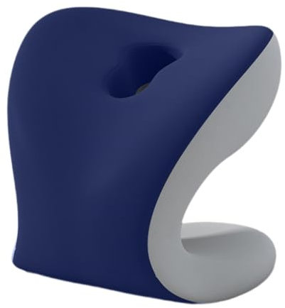 Milageto Nackenstütze für Bürostuhl, Kopfstütze, atmungsaktives Armlehnenpolster, vielseitiges Mittagspausenkissen, Memory Foam, Schreibtisch-Nickerchenkissen, Marine