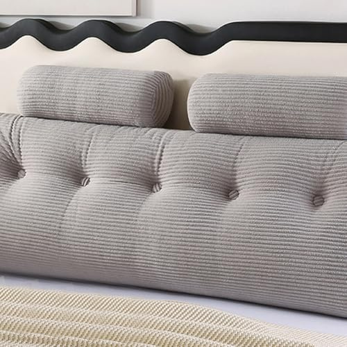 Luxuriöse Kordsamt-Kissen-Kollektion: Premium Keilkissen mit ergonomischem Design, Lendenkissen, Lesekissen und Rückenkissen mit abnehmbarem Bezug (Größe: 150*50*20cm/59.05*19.68*7.87in (2 Kissen