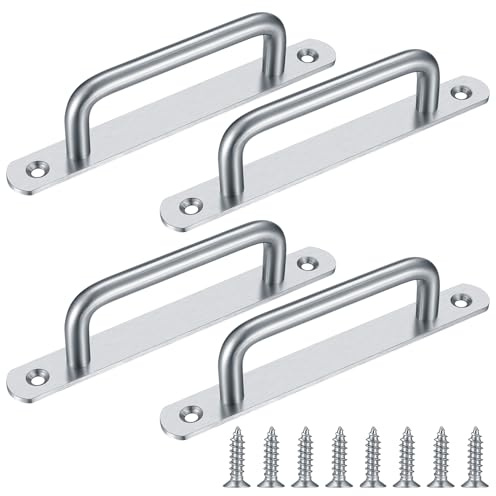 Fulushouxi 4 Pezzi Maniglia Porta Scorrevole,Maniglie per Porte Scorrevoli per Porta per Cassetti Porte Armadietto Armadio Garage Esterno Interne