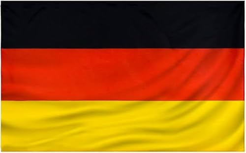Deutschland-Flagge, 145 cm x 90 cm, Schwarz, Rot, Gelb, Deutsch