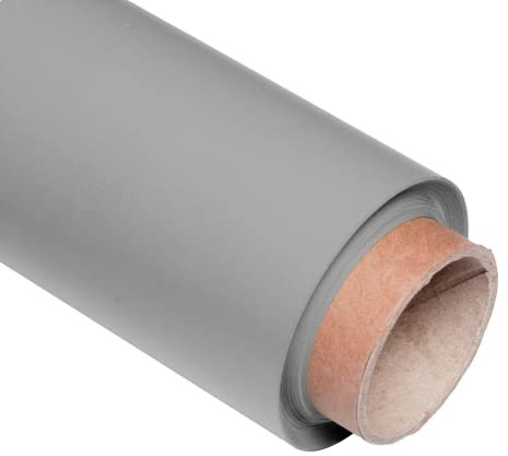 Pixapro 1.35x10m Paper Photo Background Easy Set-Up Video & Photography Backdrop Portable Background Paper Roll Photo Back Drop For Wedding, Portrait & Studio Kit (Grey)