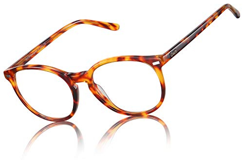 DUCO Blaulicht Brille für Herren Damen Acetat Rahmen Gaming Brille Vintage Computerbrille Anti-Blaulicht Anti-Müdigkeit Blaulichtfilter 1230