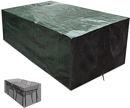 RICHIE Garden Furniture Covers - Waterproof Outdoor Furniture Covers - 240x140x90cm Patio Table & Chair Cover