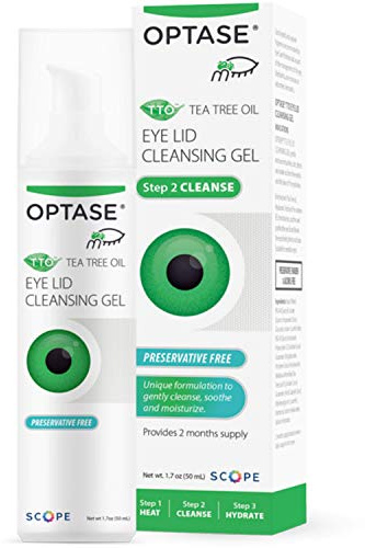 OPTASE TTO Eyelid Cleansing Gel, 1.7 fl oz – Tea Tree Oil Eyelid Cleanser for Gentle Daily Lid and Lash Cleansing – Made With Hyaluronic Acid - Preservative Free, Alcohol Free - Eye Doctor Recommended