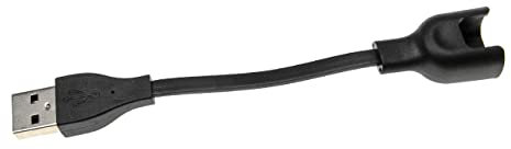 vhbw Câble de Charge Compatible avec Huawei Honor 4, 5 smartwatch traqueurs de Fitness - Station de Charge, Noir