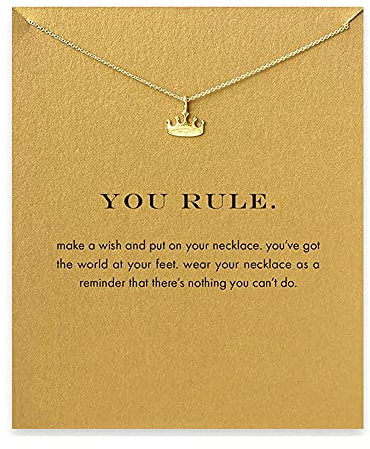 ZYAWP Freundschaft Gold Sonne Kompass Damen Halskette Anhänger Viel Glück Elefant Anhänger Kette Halskette mit Nachricht Karte Geschenk Damen Schmuck