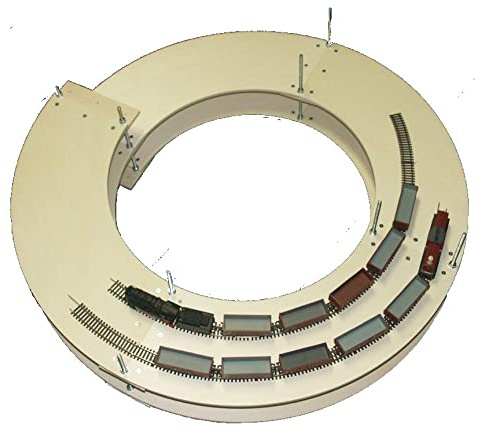 Zweispur Gleiswendel für Spur H0 für Modelleisenbahn 2 Ebenen + Anfahrten