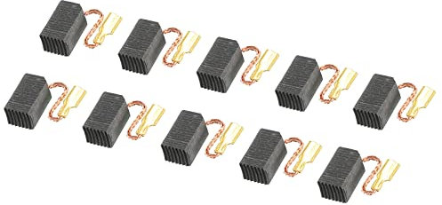 PATIKIL Carbón Cepillos 13x8x6mm para Eléctricos Motores Eléctrica Herramienta Angular Amoladora Mesa Sierra Repuesto Pieza Reparación, 10 Paquete