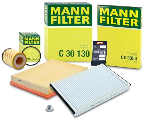 MANN-FILTER Inspektionspaket Filterset 1x Ölfilter, 1x Luftfilter, 1x | Kompatibel mit: OPEL ASTRA G Caravan, ASTRA G CC, ASTRA G CLASSIC Caravan, ASTRA G Stufenheck, ASTRA H, ASTRA H Caravan