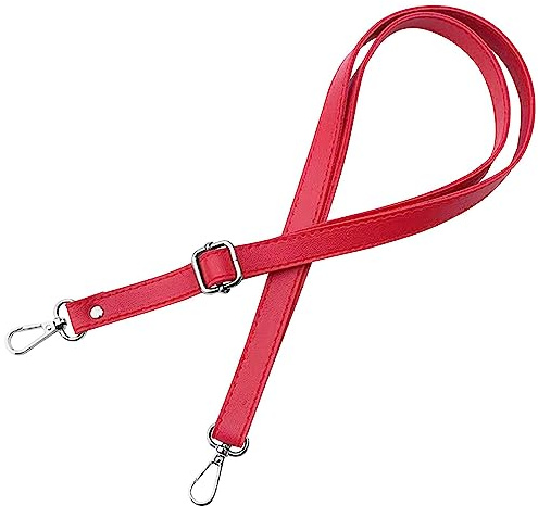 Gurt Band Schulterriemen für Damen Taschen Handtasche - Pink - Farbe Metallteile Silber - Länge verstellbar 70-128 cm - Breite 1,8 cm - Schultergurt Umhängetasche Trageriemen Riemen Umhängegurt