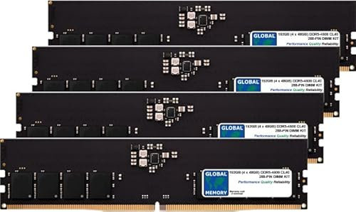 192GB (4 x 48GB) DDR5 4800MHz PC5-38400 288-PIN DIMM MEMORY RAM KIT COMPATIBLE WITH PC DESKTOPS/MOTHERBOARDS