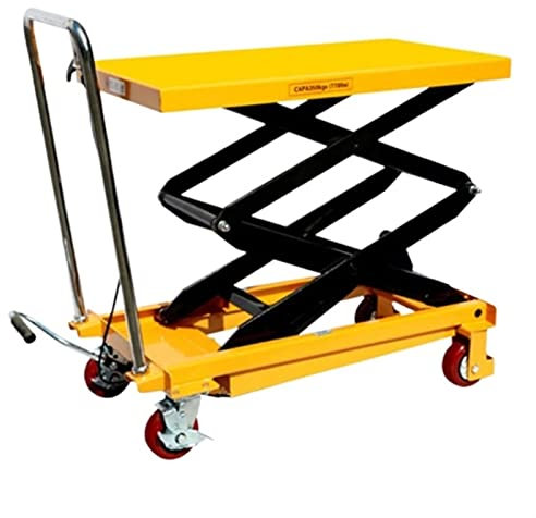 1 PC Manuale portatile idraulico piccolo tavolo da tavolo a sollevamento a forbice for garage domestico, fabbriche, supermercati SUNBING (Color : Z350-h1.5)